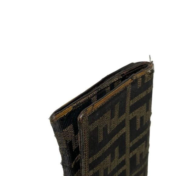 FENDI Zucca 8m0009 Beige Black Jacquard - Long Wallet - Picture 12 of 13